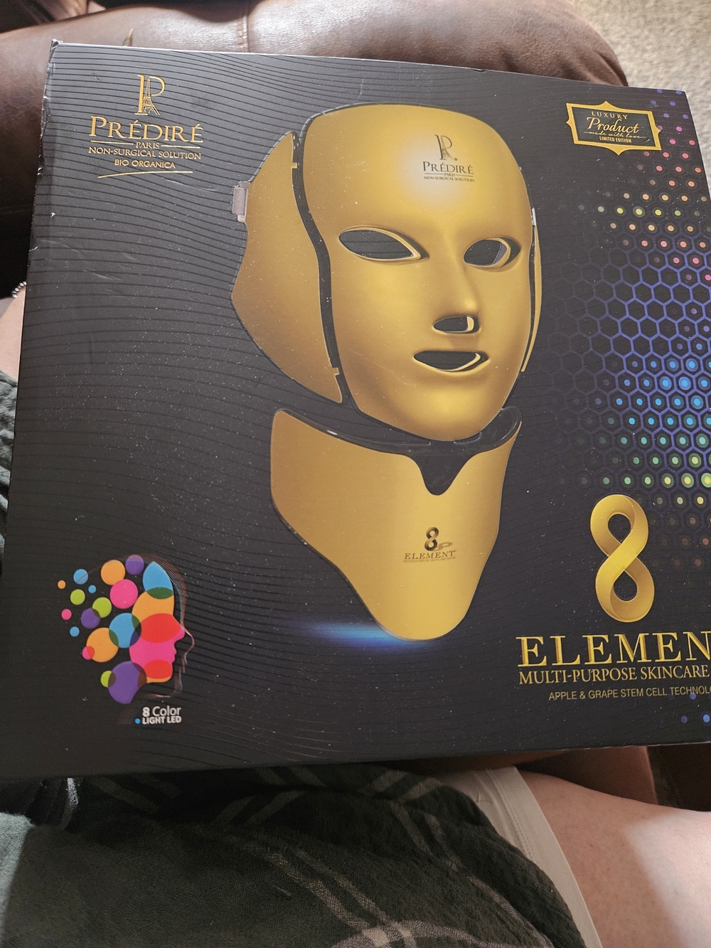 PREDIRE 8 ELEMENT Gold LED Facial Mask – Multi-Purpose Skincare